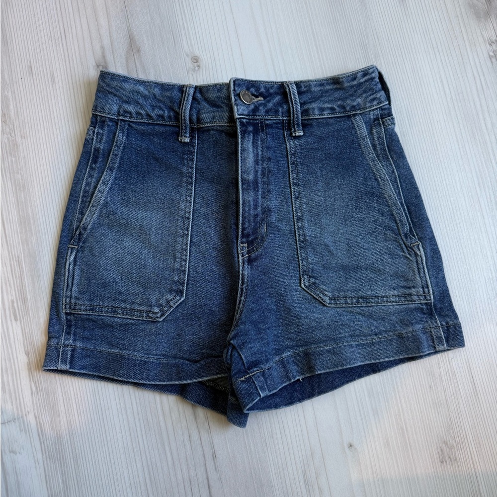 Just black denim short size small